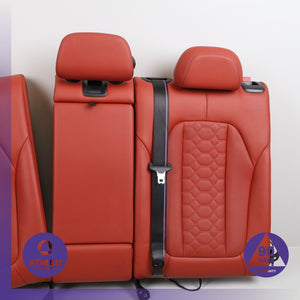 20-25 BMW F98 F97 X4M X3M Rear Left &amp; Right Upper Seat Cushion Set Red OEM