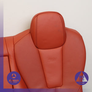 14-19 BMW F06 M6 Rear Left & Right Upper Seat Cushion Set Merino Red OEM